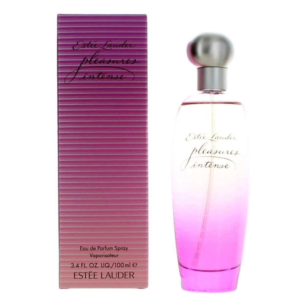 Bottle of Pleasures Intense by Estee Lauder, 3.4 oz Eau De Parfum Spray for Women